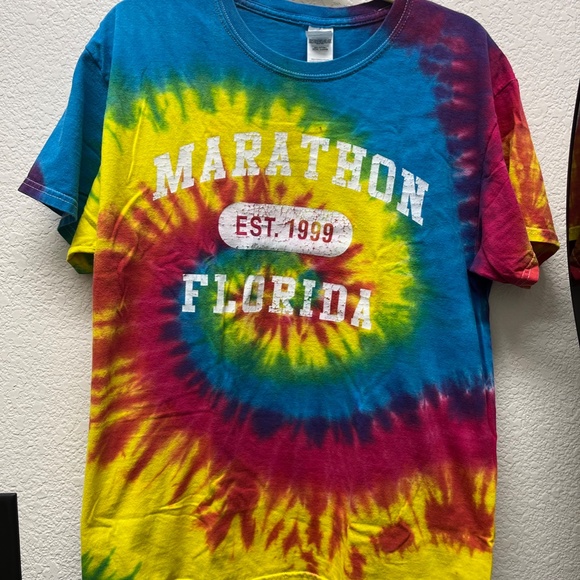Fun, Marathon Key, Florida,  Tie-Dye T-Shirt - Picture 1 of 2